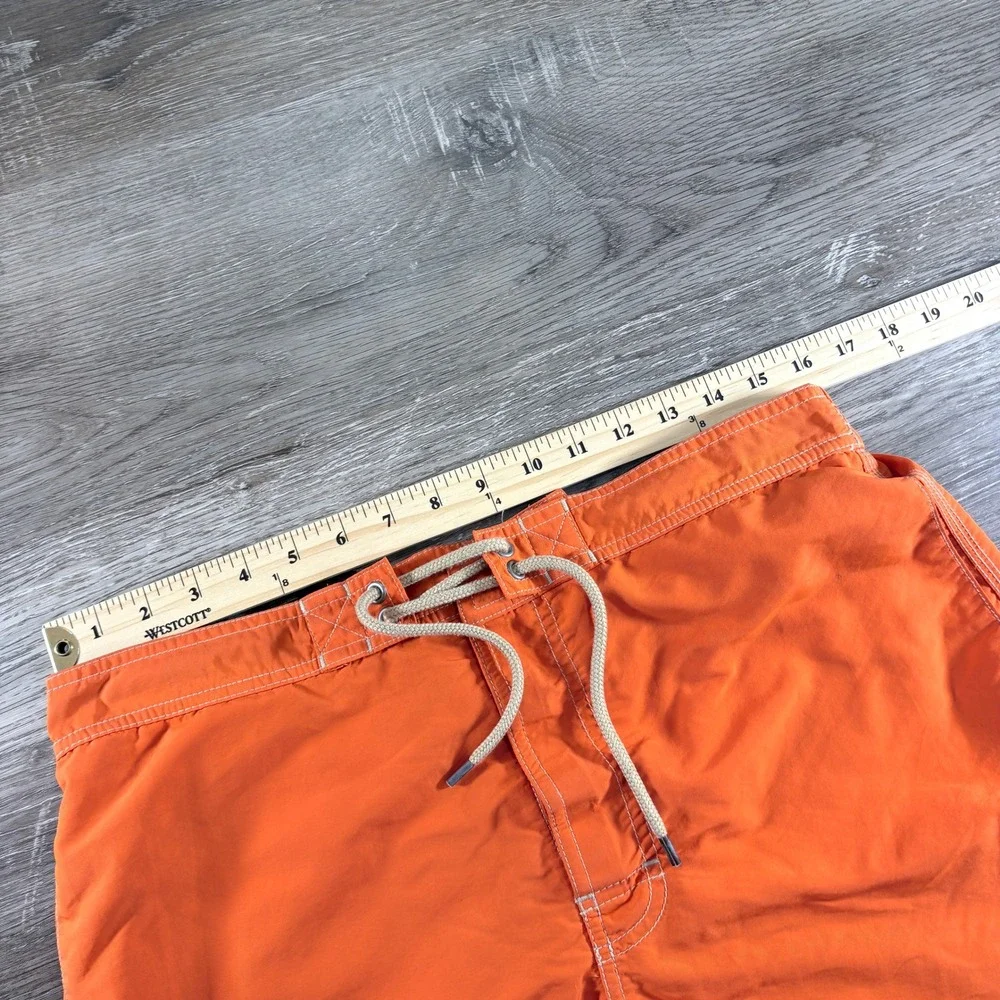 Polo‎ Ralph Lauren Mens Orange Cargo Swim Trunks Board Shorts Medium Drawstring
